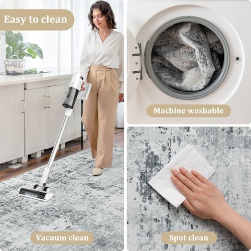 chakme Office Chair Mat for Hardwood Floor, 60"x45" Easy Glide Computer Desk Mat Protector for Rolling Chair Under Desk Rug Nonslip Backing, Machine Wash, (Boho) - Image 6