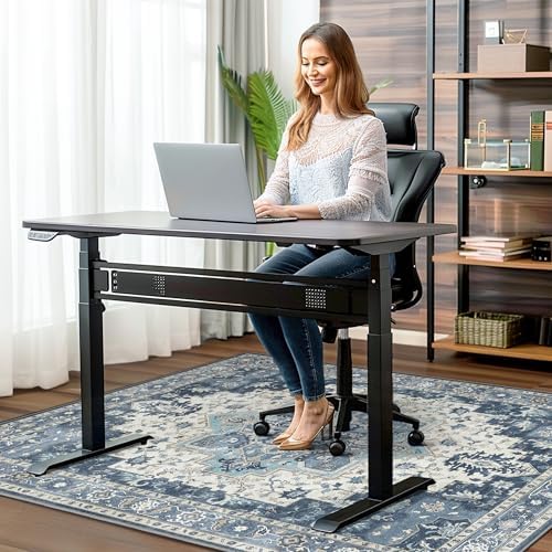 36"x48" Office Chair Mat for Hardwood Floor, Non-Slip Washable Navy - Image 2