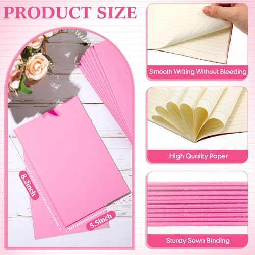 Mimorou 100 Pcs A5 Journals Notebooks Bulk,Pink,Lined - Image 4