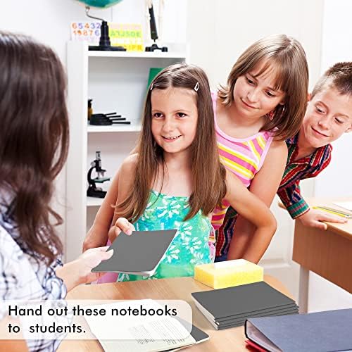 feela 36 Pack Soft Cover Journal Bulk, Lined Blank Travel Journal for Women Men Writing, Notebooks College Ruled for Work, Note Taking Notebook School Business Supplies, 8.2” x 5.5”, A5, Gray - Image 7