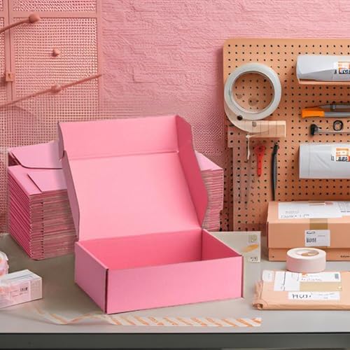 Pink Shipping Boxes 12x9x3 Inches, 20 Pack - Image 6