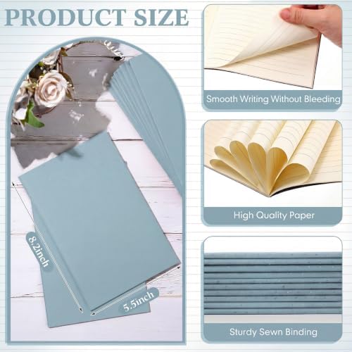 Mimorou 100 Pcs A5 Journals Notebooks Bulk,Lake Blue,Lined - Image 2