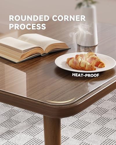 Oterri Clear Writing Desk Pad, 12’’x36” Heat Resistant Waterproof PVC Round Edge Durable Desk Protect Mat, Anti-Static Writing Mat Table Protector - Image 2