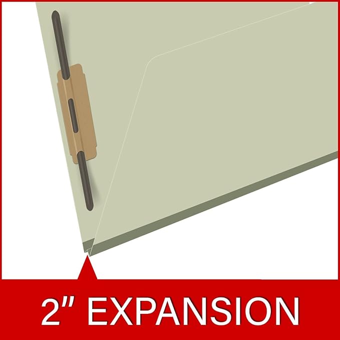 25 Pt. Pressboard Classification Folders, Full Cut End Tab, Letter Size, No Dividers, Green (Box of 25) - Image 8