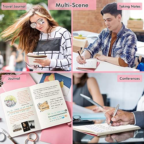 feela 36 Pack Soft Cover Journal Bulk, Lined Blank Travel Journal for Women Men Writing, Notebooks College Ruled for Work, Note Taking Notebook School Business Supplies, 8.2” x 5.5”, A5, Pink - Image 7