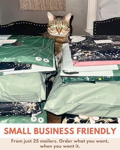 Poly Mailers 10 x 13 Inch - 100 pack Biodegradable Shipping Bags for Clothes - Impack Self-Seal Waterproof Thick Mailing Envelope for Accessories & Clothing - Japanese Green - Image 5