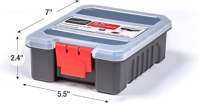 3-Pack Organizer Set – Small Parts Storage Boxes with Removable Dividers – 1 Medium & 2 Mini Hardware Cases for Screws, Bolts, Crafts – Durable Nylon Toolbox for Garage or Travel Use - Image 3