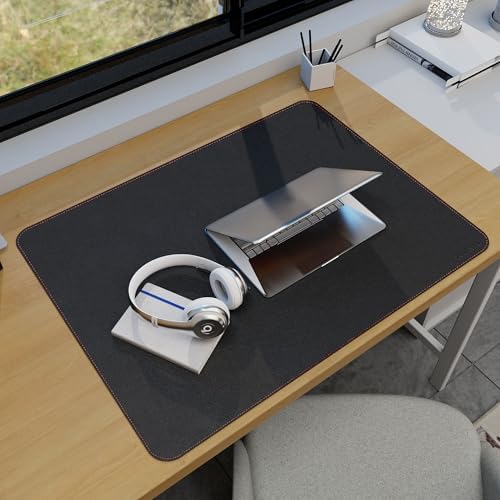 ZORESYN PU Leather Desk Mat 31.5 x 23.6 Inch (Black) - Image 7