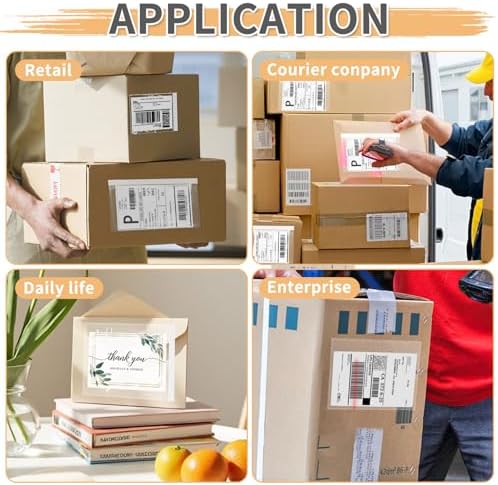 4.5" x 5.5" Shipping Label Sleeves Plastic Envelopes Self-Adhesive Top Loading Packing List Envelopes, Clear Mailing Label Pouch for Packages(100 Pack) - Image 7
