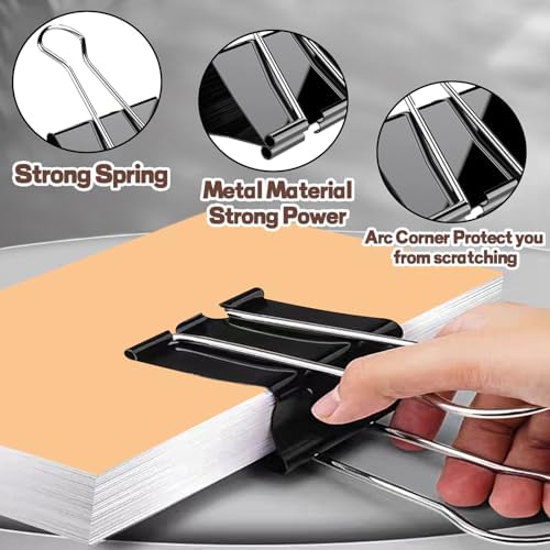3 Inch Jumbo Binder Clips(36 Pack), Extra Large Binder Clip - Image 3