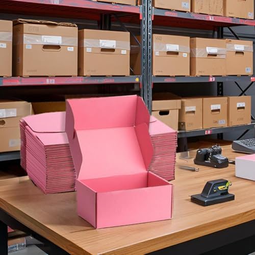 Pink Shipping Boxes 9x6x4 Inches, 20 Pack - Image 6