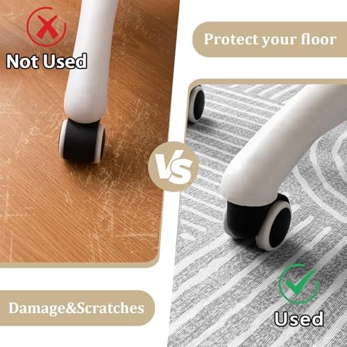 Office Chair Mat for Hardwood Floor, 72"x48" Easy Glide Computer Desk Mat Protector for Rolling Chair Under Desk Rug Nonslip Backing, Machine Wash, (Modern) - Image 4