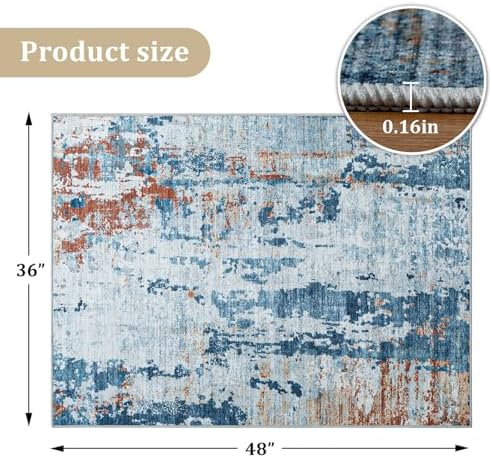 Office Chair Mat for Hardwood Floor, 48"x36" Easy Glide Computer Chair Mat Protector for Rolling Chair Under Desk Rug Nonslip Backing, Machine Wash - Image 7