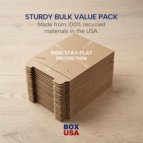BOX USA Rigid Mailers 13" x 18" (100-Pack) - Cardboard Mailer Envelopes for Posters, Photos, Presentation Materials - Stay Flat - Image 5