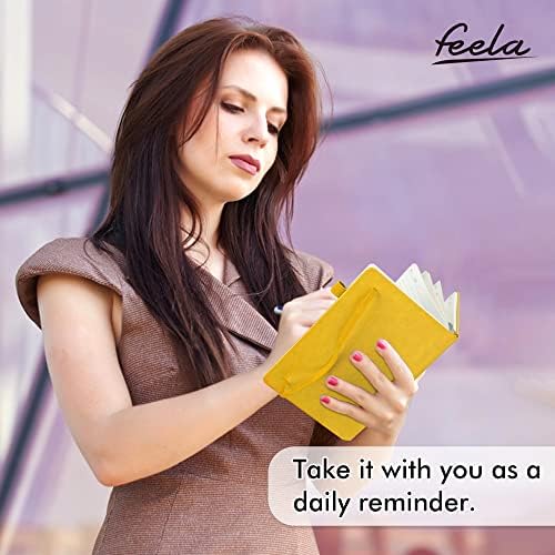 12 Pack Notebooks Journals Bulk with 12 Black Pens, Feela A5 Hardcover Notebook Classic Ruled Journal Set with Pen Holder for School Business Work Travel Writing, 120 GSM, 5.1”x8.3”, Yellow - Image 6
