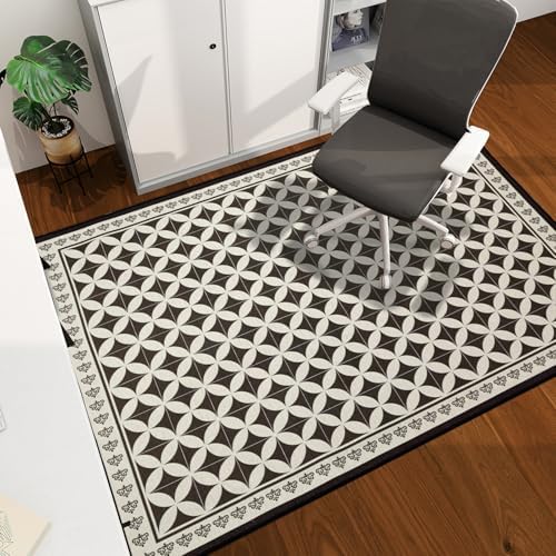 Office Chair Mat for Hardwood Floor, 60"x45" Easy Glide Computer Desk Mat Protector for Rolling Chair Under Desk Rug Nonslip Backing, Machine Wash, (Modern) by CHAKME