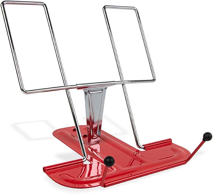 OFITURIA Metal Desk Stand with 3 Tilts – Stand for Books, Notebooks, Tablets, Adjustable Document Stand – Dimensions 17.5 x 10 x 23.5 cm (Pack of 5) - Image 2