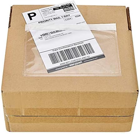 9527 Product 7.5" x 5.5" Clear Adhesive Top Loading Packing List Clear Shipping Pouches, Mailing/Shipping Label Envelopes (1000 Pack) by 9527+Product