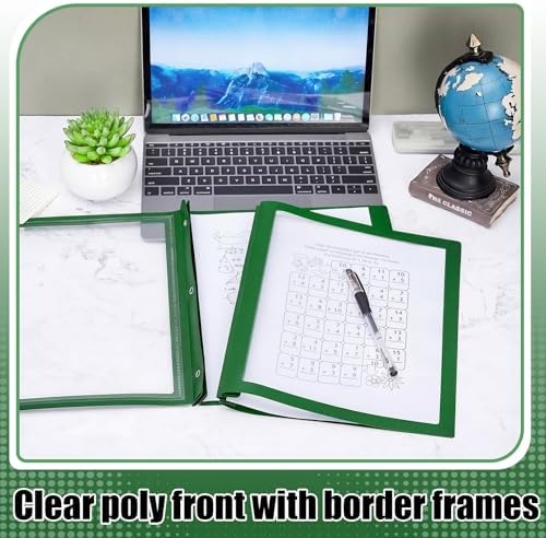 Teling 24 Pcs Report Covers with 3 Prong Presentation Folders, Dark Green - Image 4