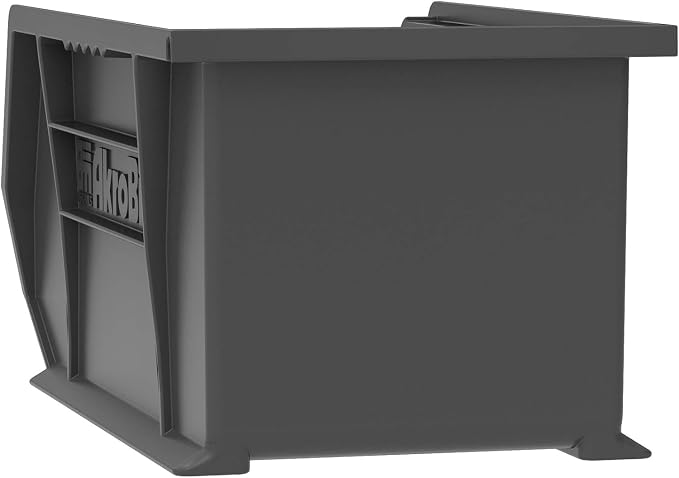 Akro-Mils 30240 AkroBins Plastic Storage Bins, 15"x8"x7", Black, 12-Pack | Space-Saving Stackable Bins for Garage, Pantry, Craft Organization - Image 9