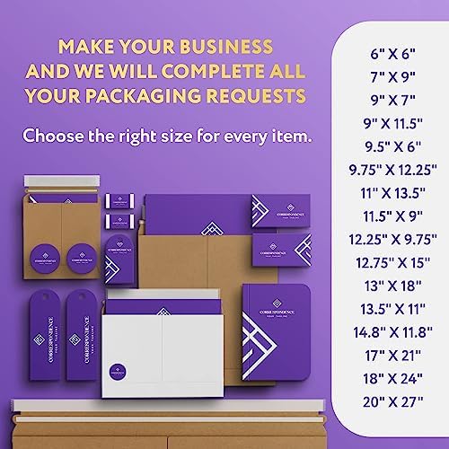 APQ Supply Natural Brown Rigid Mailers, 13 x 18 Inch. Pack of 100 Cardboard Envelopes for Photos, Documents. Sturdy Stay Flat Mailers with Self-Seal Closure. Hard Rigid Shipping Envelopes - Image 5