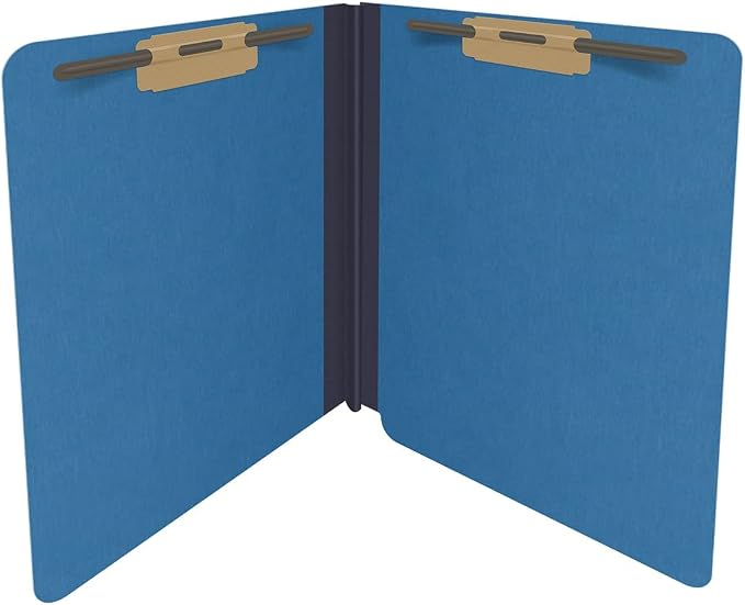 25 Pt. Pressboard Classification Folders, Full Cut End Tab, Letter Size, No Dividers, Royal Blue (Box of 25) - Image 4