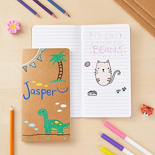 Paper Junkie Notebooks for School - 4.3 x 8.2 In, Kraft Brown, Pack of 48 - Lined Notebooks - Kraft Paper Journals for Note Taking & Journal Writing - Image 2