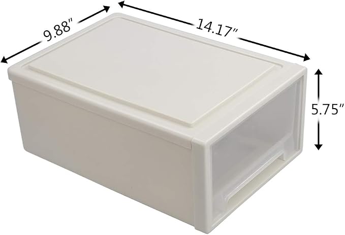 12 Quart Stacking Drawer, 1 Pack Stackable Desktop Drawer Plastic - Image 3
