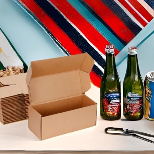 Kraft Brown Shipping Boxes 10x4x4 Inches, 20 Pack - Image 5