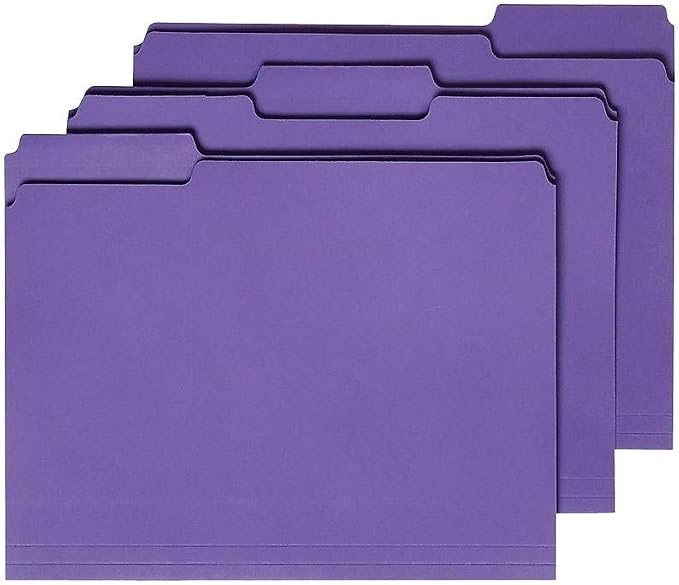 Staples Reinforced File Folders, 1/3-Cut Tab, Letter Size, 100/Box (ST508994-CC) - Image 3