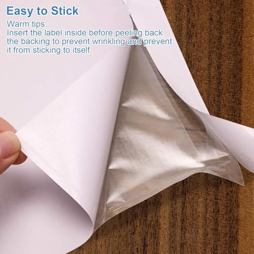 External Dimensions 4.5'' x 5.5'' 200 Packaging Box Single Envelope, SJPACK Transport Label Cover, Transport Label Bag, Invoice Transport Label Mailing Bag With Transparent Adhesive - Image 5