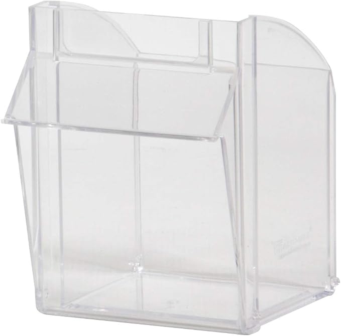 Akro-Mils TiltView Plastic Storage Cabinet with 6 Tilt Out Bins, Horizontal Organizer, Teacher Toolbox, and Office Supply Organizer, 23-5/8" W x 3-1/2" H x 3-3/4" D, Stone - Image 7