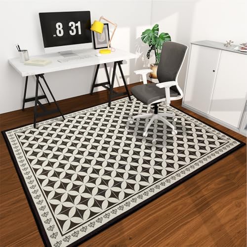 Office Chair Mat for Hardwood Floor, 72"x48" Easy Glide Computer Desk Mat Protector for Rolling Chair Under Desk Rug Nonslip Backing, Machine Wash, (Modern) by CHAKME