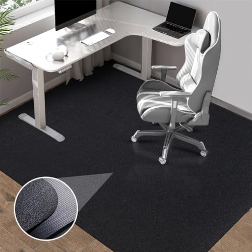 Office Chair Mat for Hardwood Floor: 63" x 51" Extra Large Desk Chair Mat by Lemostaar