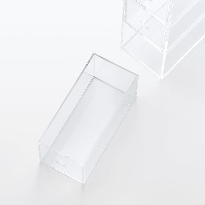 Muji Acrylic 3-Drawer Storage Box, 8.7 cm Width x 17 cm Depth x 25.2 cm Height - Image 5