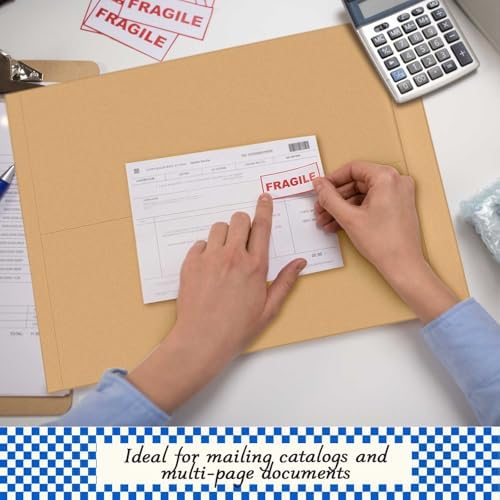 Motipuns 50 Pcs 14'' x 18'' Large Mailing Envelopes 32lb with Gummed Flaps - Image 6
