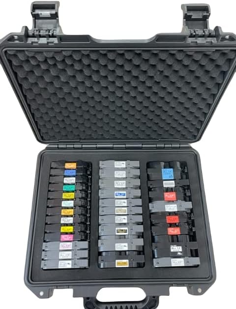 Protective Custom Label Tape Carrying Case for TZe P-Touch Tapes - Holds up to 39 Tapes. - Image 3