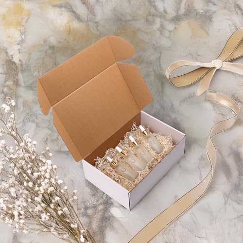 HORLIMER 12x8x4 Shipping Boxes Set of 20, White Corrugated Cardboard Mailer Box for Packing Small Business - Image 6