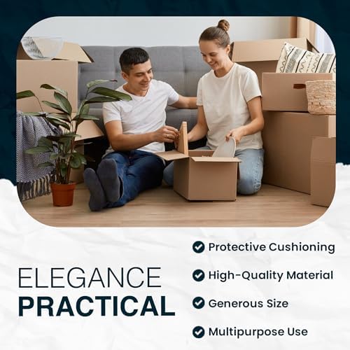 Purple Papers White Bulk Packing Paper | 1600 sheets | 27" x 17" | 50 lbs | Sheets for Moving - Newsprint Paper - Must Have in Your Moving Supplies | Newsprint Papers | Packaging Paper - Image 4