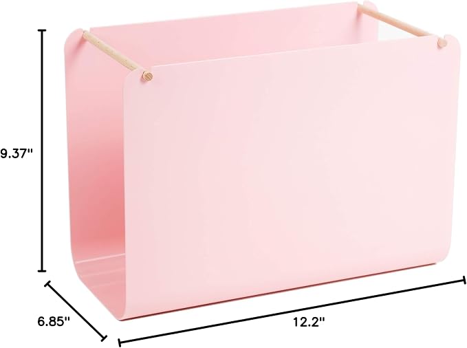 U Brands, Arc Desktop File Organizer, Metal, Pink, 3550A02-04 - Image 4