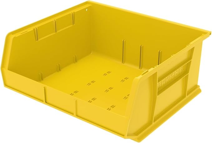 Akro-Mils 30250 AkroBins Plastic Storage Bins, 15"x16"x7", Yellow, 6-Pack | Space-Saving Stackable Bins for Garage, Pantry, Craft Organization - Image 13