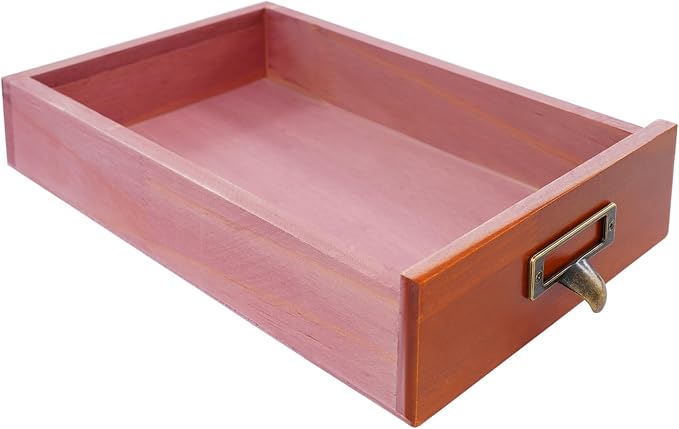 Wooden Desktop Organizer, 3 Tier Tabletop Storage Cabinet with 12 Drawers Composable Four-Piece Set & Metal Handles Modular Stackable Desktop Apothecary Cabinet for Home Offices Schools (Brown) - Image 8