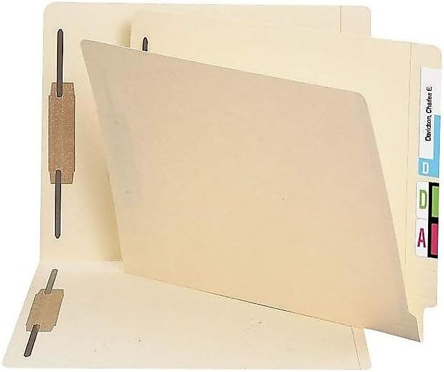 Staples End‑Tab Classification Folder, Legal Size, Manila, Reinforced Tab, Durable Construction, 150/Box - Image 3