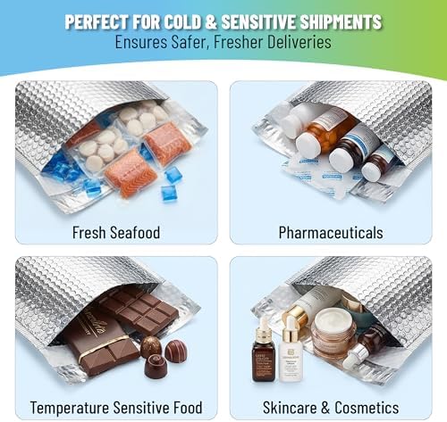 Thermal Insulated Mailers 8.5x11, Cold Shipping, 100 Pack - Image 3