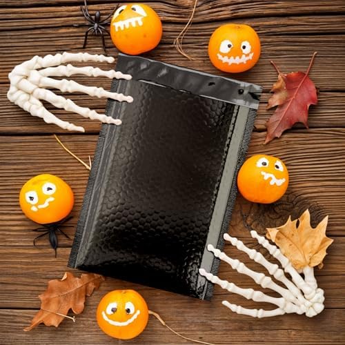 Metallic Bubble Mailers, Black Glossy Padded Envelopes 10.5 x 15 Inches, Cushion Bubble Shipping Bags, Self Seal Mailing Envelopes, Pack of 100 - Image 5