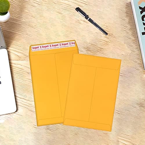 Xxcxpark 250 PCS 6x9 inches Security Catalog Envelopes Printable Self Seal Envelopes, Anti Tear brown Kraft Envelopes for Invitation Cards, Pictures, Photos, Documents - Image 6
