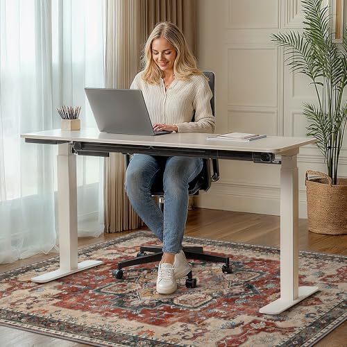 30"x48" Office Chair Mat for Hardwood Floor, Non-Slip Washable Annatto - Image 2