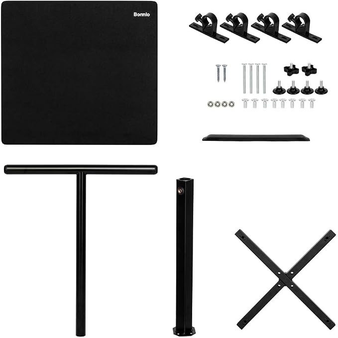 VINGLI Classic Lectern Podium Stand, Height Adjustable Church Classroom Lecture, Portable Presentation Concert Podium, Multi-Function Reading or Laptop Desk with Edge Stopper, Black - Image 5