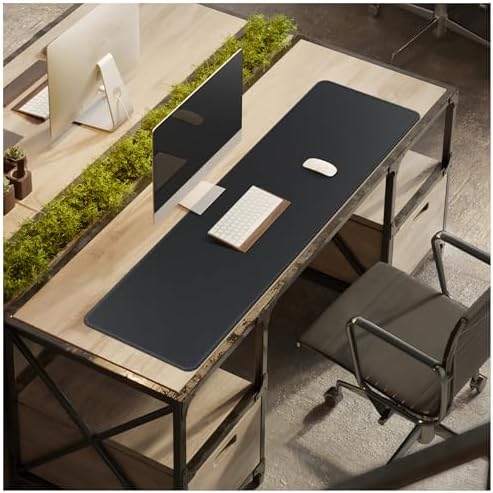 CENNBIE Leather Desk Mat, 51.2" x 16" Desk Pad for Full Desk (Black) - Image 6