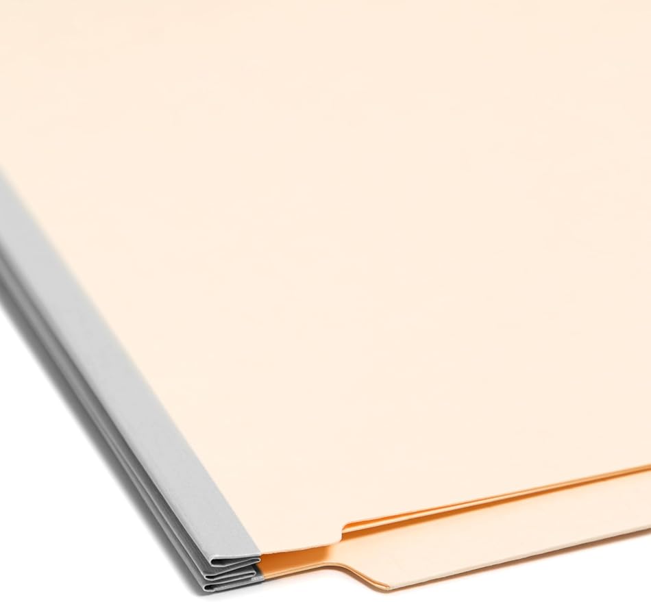 Smead Pressboard End Tab Classification File Folder, 2 Dividers, 2" Expansion, Legal Size, Manila, 10 per Box (29835) - Image 2
